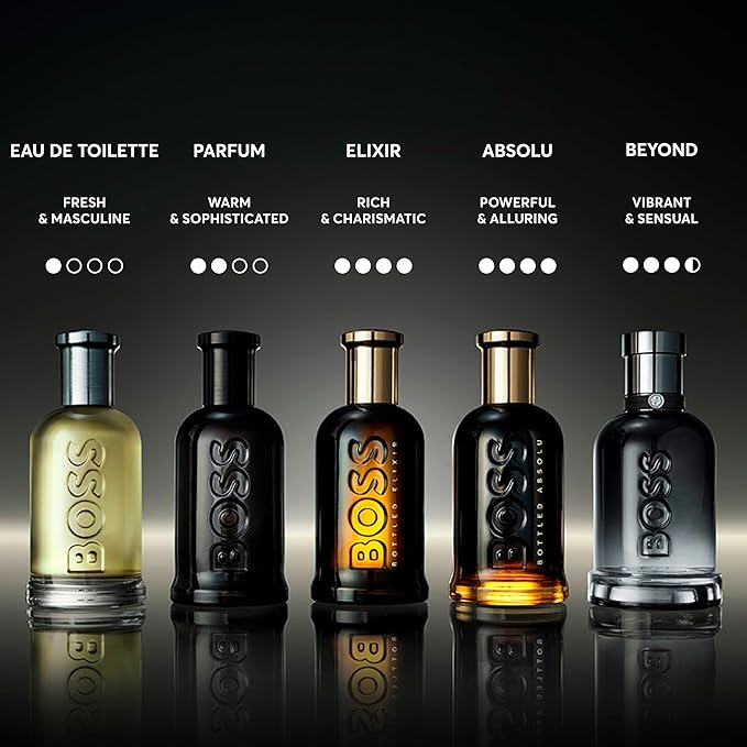 Hugo Boss Bottled Eau de Toilette – Woody Men's Cologne – With Notes of Apple, Cinnamon & Wood – Long Lasting Fragrance