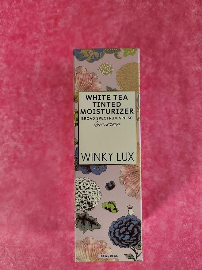 Winky Lux White Tea Tinted Moisturizer SPF 30 - Buildable Coverage with Facial SPF, Lightweight Sunscreen for Face, Naturally Radiant Finish, Long Lasting Coverage with Vitamin E, Medium
