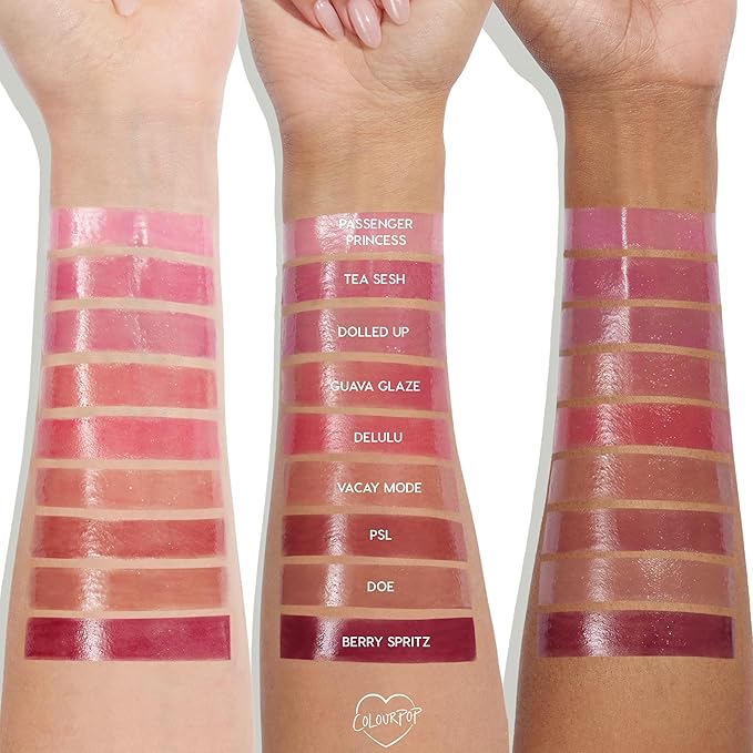 ColourPop So Juicy Plumping Lip Gloss Balm Vacay Mode (0.07 oz) + So Juicy Plumping Lip Liner Westwood (0.01 oz), Peptide & Ceramide Lip Set for Shine, Shape & Hydration