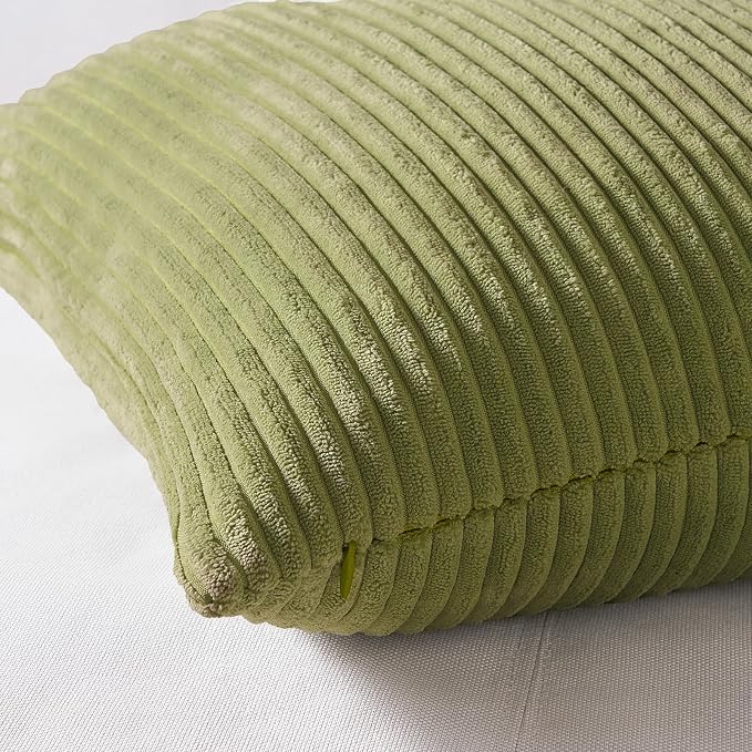 Topfinel 12x12 inch 4 Pack Decorative Throw Pillow Covers,Soft Velvet Modern Double-Sided Designs, Mix and Match for Home Fall Decor, Cushion Covers Set of 4 (Yellow/Green)