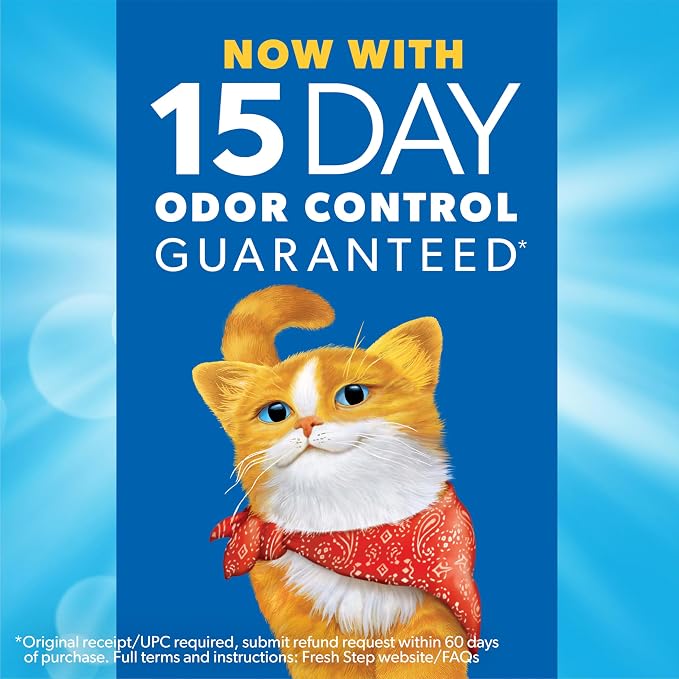 Fresh Step Extreme Multi Cat Clumping Litter with Febreze Freshness, Low Dust, Odor Control with Ammonia Block Tech, Compatible in Automatic Litter Boxes, 14 lb. Box (Pack of 2)