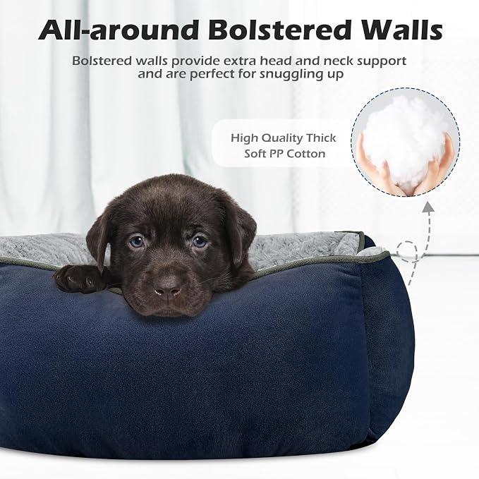XX-Large Dog Bed Rectangle Washable Orthopedic Soft Calming Sleeping Durable Pet Cuddler with Anti-Slip Bottom