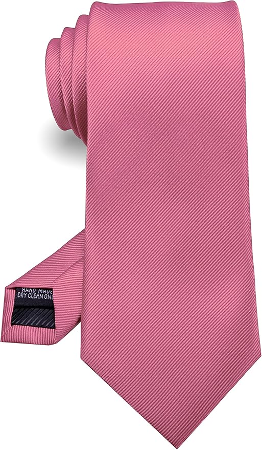RBOCOTT Solid Color Tie Formal Necktie for Men