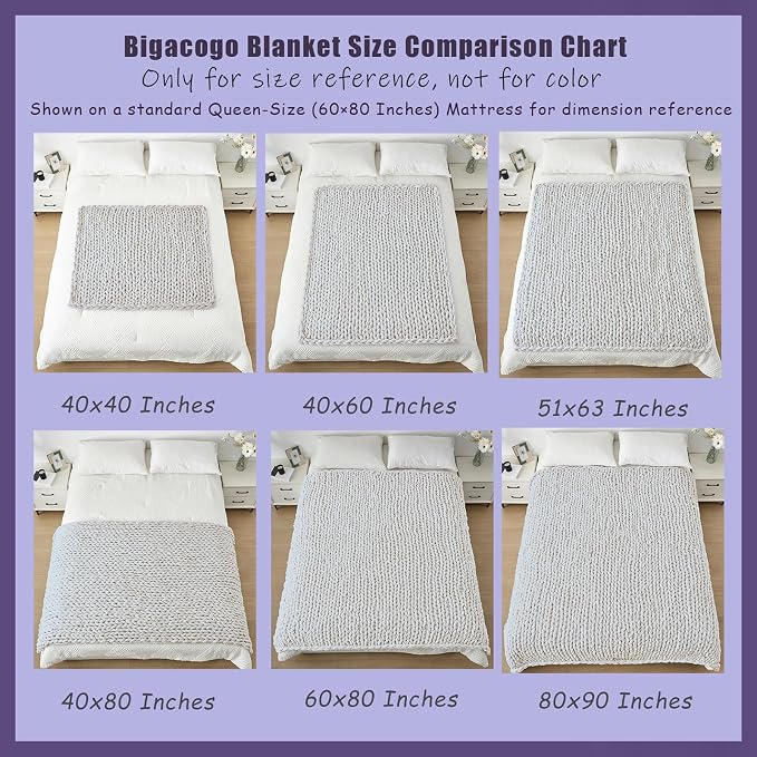 Bigacogo Chunky Knit Throw Blanket for Couch, 51x63 inches, Antique Red | Hand Knit with Jumbo Chenille, Soft Breathable Cable Knit for Sofa Bed Living Room, Machine Washable, Gift for Mom Friend