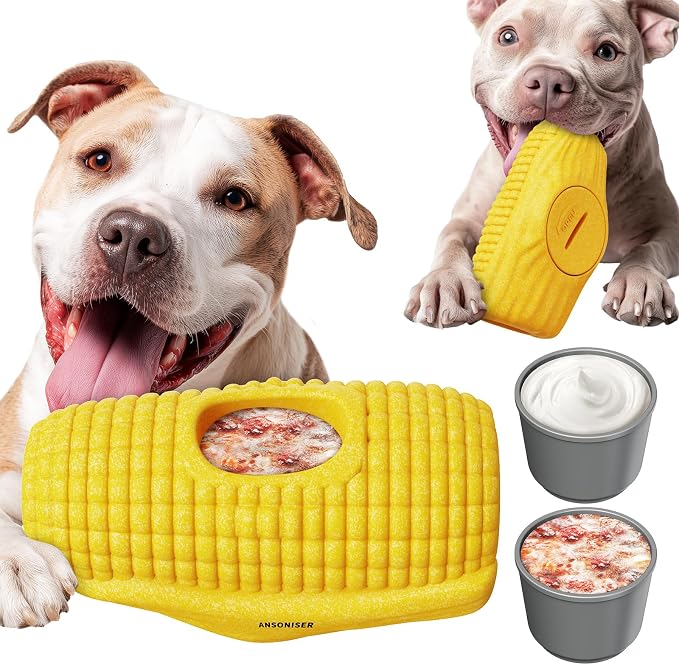 Ansoniser Long-Lasting Interactive Dog Toy - Corn Cob Chew Toy