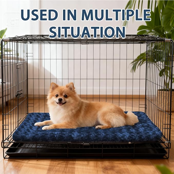 Dog Beds Crate Pad, Dog Bed Mat for Medium Dogs Sleeping, Soft, Durable, Washable & Anti-Slip Crate Pads, Reversible Kennel Mat Cat Bed M(30 * 20 * 1.5")