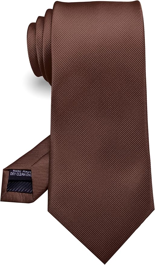RBOCOTT Solid Color Tie Formal Necktie for Men