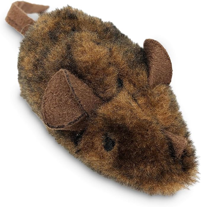OurPets Play-N-Squeak Mouse Hunter Cat Toys with Catnip | Interactive Toy with Real Mouse Electronic Sound, for Indoor Cats
