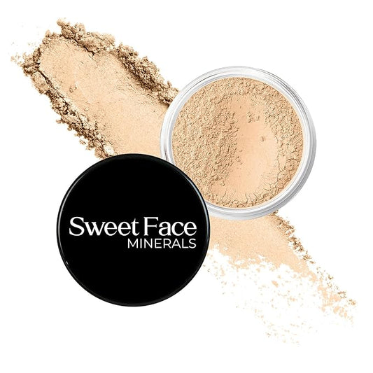 WARM FOUNDATION- Most Neutral Shade (5g Sample Size Jar) – Loose Mineral Foundation Powder – Matte Finish, Golden Undertone, Buildable Natural Coverage – SPF 30