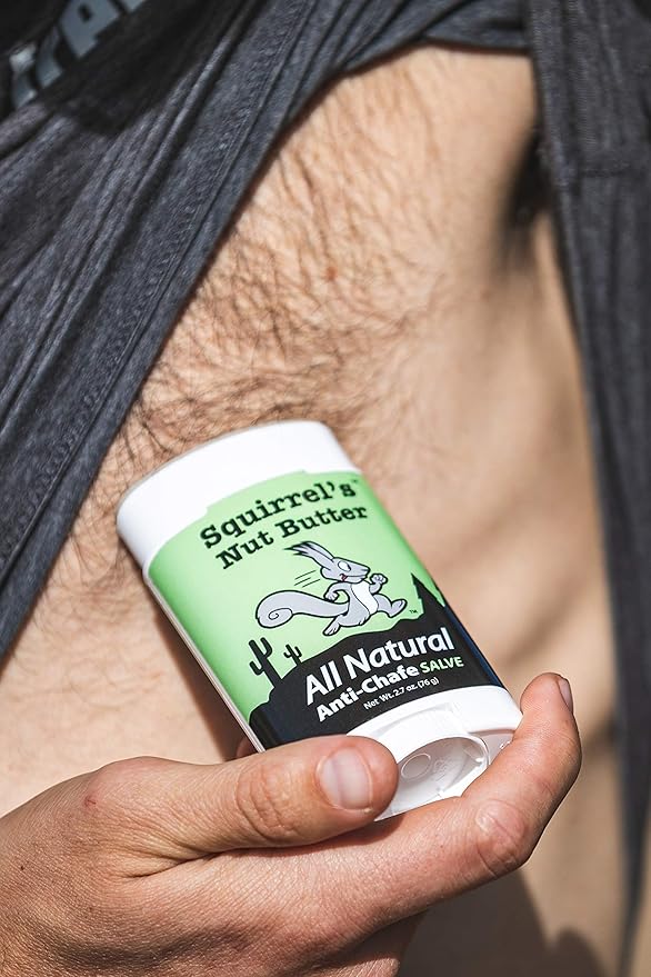 Squirrel's Nut Butter Anti Chafing Stick | All Natural Chafe Prevention & Skin Care for Athletes, Runners & Adventurers | Thighs, Arms, Pack Straps & More | 1.7 oz