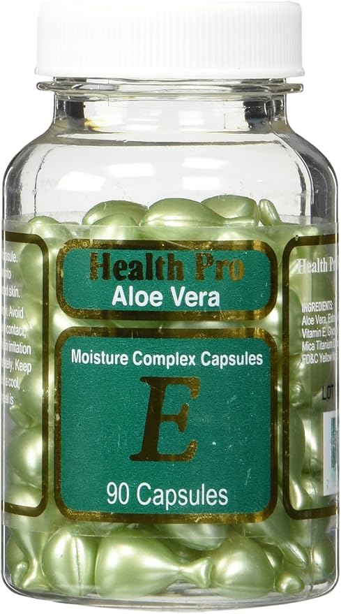 Aloe Vera & Vitamin E Skin Oil, 90 green Capsules
