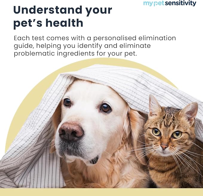Intolerance Test for Dogs & Cats | 1,100 Items Tested | Hair Sample | Intolerance/Sensitivity test for your pet. Screens 550 food, environmental and nutritional items. Quick results in 3–5 days