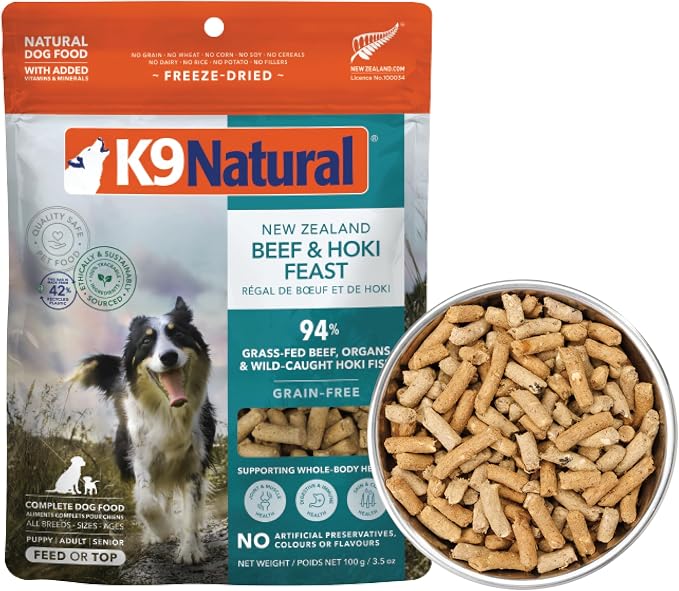 K9 Natural - Freeze Dried High Protein Grain-Free Dog Food Or Topper