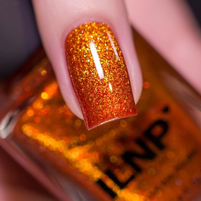 ILNP Pumpkin Patch - Vivid Burnt Orange Shimmer Nail Polish