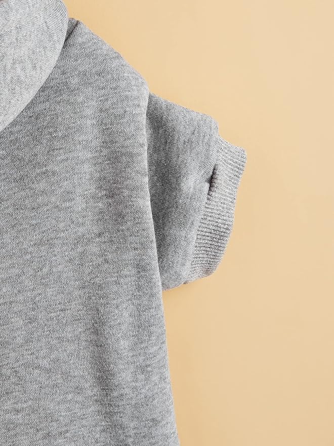 Basic Dog Hoodie Sweatshirt Puppy Sweater Warm Cat Costumes Pet Clothes for Chihuahua Puppy Kitten Small Medium Dogs Light Grey X-Large
