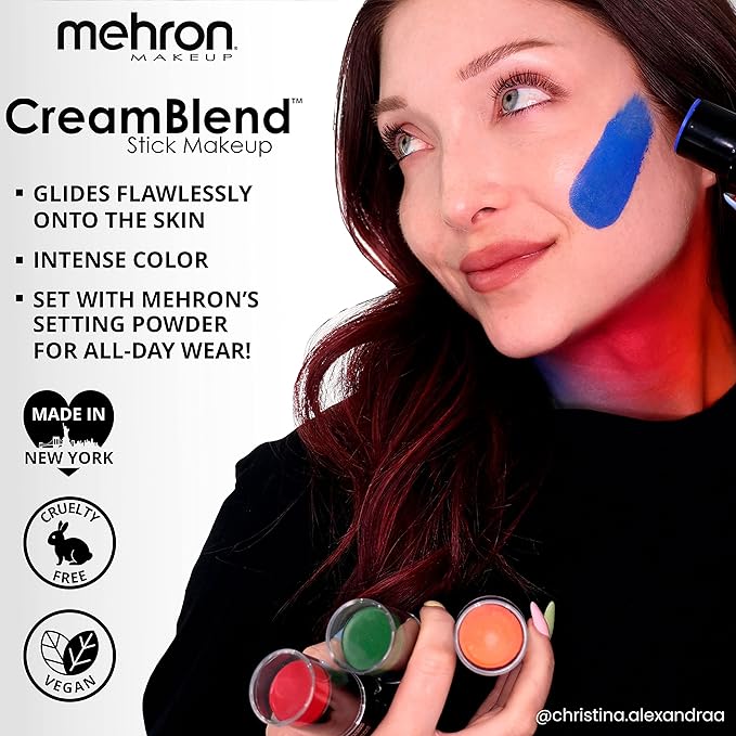 Mehron Makeup CreamBlend Stick (0.75 Ounce) (LIGHT GREY)