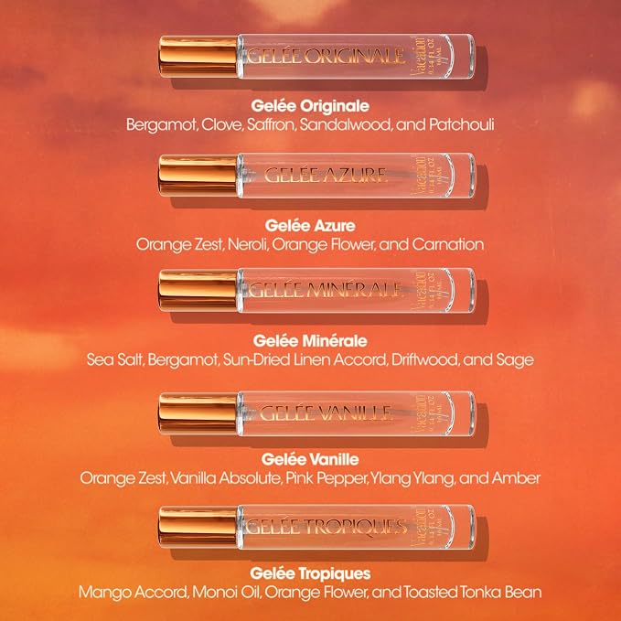 VACATION Orange Gelée 100th Anniversary Fragrance Collection — Limited-Edition Five-Piece Eau de Toilette Set | Developed with ARQUISTE Parfumeur | Five Unique Scent Profiles