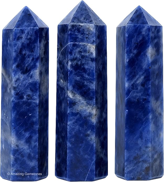Amazing Gemstone Crystal Points Bulk Healing Crystals & Stones - Premium Single Terminated Healing Wand Point Bulk Crystals for Crafts, Crystal Grid, DIY Work
