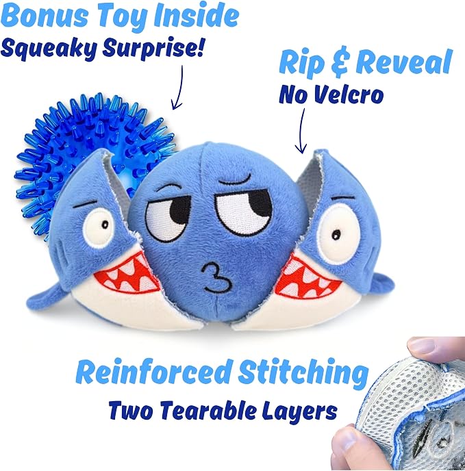 Dog Toy for Aggressive Chewers, Tough Squeaky Chew Ball, Large Breeds Gift