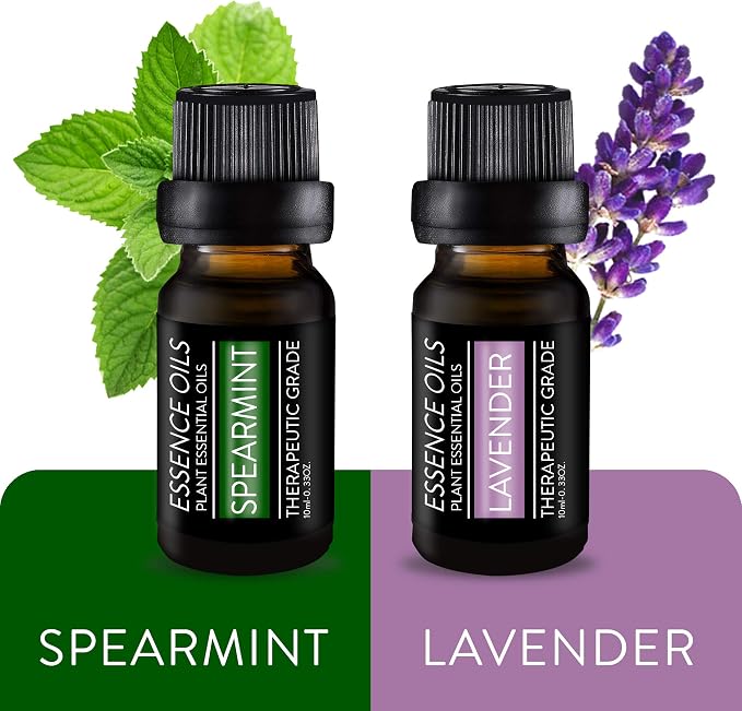 Pure Daily Care Aromatherapy Top 10 Essential Oil Set – Therapeutic Grade Single Ingredient Oils – Uplift Mind, Body and Spirit – 10 x 10 Ml Bottles – No Fillers & No Additives