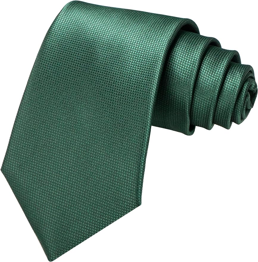 JEMYGINS Solid Color Tie Mens Necktie for Business and Wedding