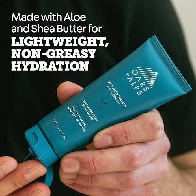 Oars + Alps Anti-Aging Face Moisturizer & Eye Cream, Hydrating Skin Moisturizer with Shea Butter and Jojoba Oil, Lightweight, Non Greasy, Vegan, Gluten Free