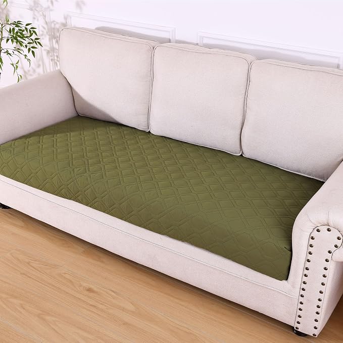 Waterproof Dog Bed Blanket - Soft Pet Blanket & Sofa Cover for Dogs | Reversible Washable Furniture Protector, Couch Covers for Pets (40x70 Inch, Green/Navy Blue)