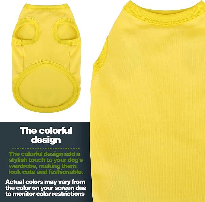 Elevate Your Dog's Fashion Quotient with Colorful and Breathable Sleeveless Cotton Shirts! Perfect Pet Apparel for Small to Medium Dogs Red 3XL