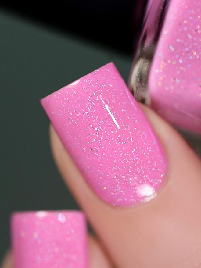 ILNP Gumdrop - Bubblegum Pink Holographic Nail Polish