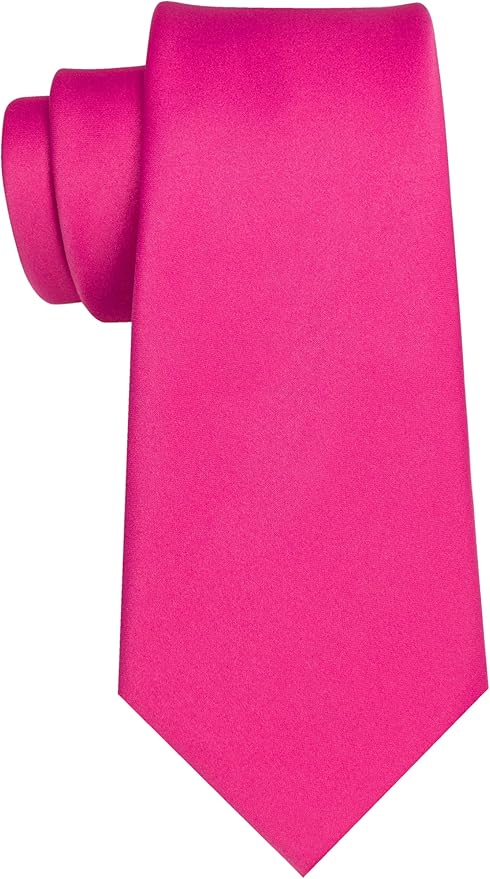 JEMYGINS Solid Color Tie Mens Necktie for Business and Wedding