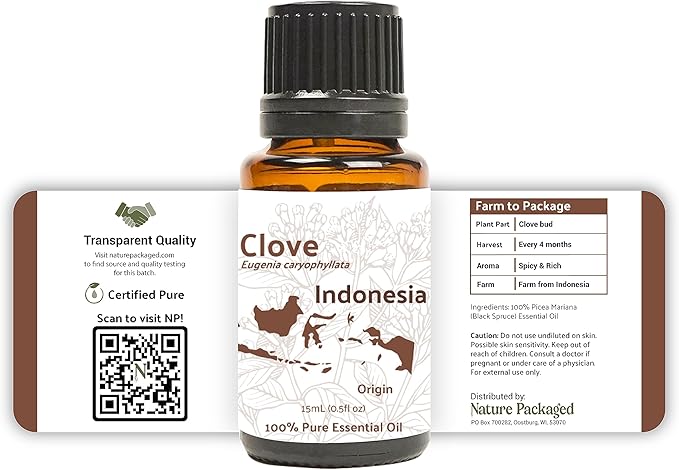 Clove Essential Oil - 100% Pure Steam Distilled Natural Aceite de Clavo from Indonesia for Aromatherapy & Wellness - Premium Grade (22lbs)