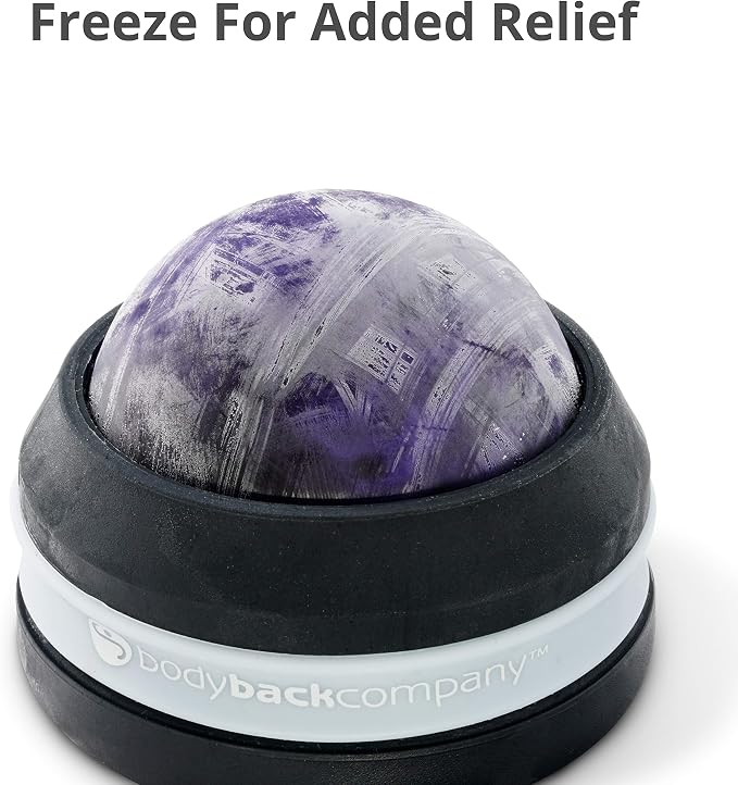 Body Back FSA Eligible Manual Massage Roller Ball | Deep Tissue Roller & Lacrosse Ball - Handheld Massager for Sore Muscles & Joint Pain | 360° Mobility Therapy Ball for Athletes & Fitness Recovery