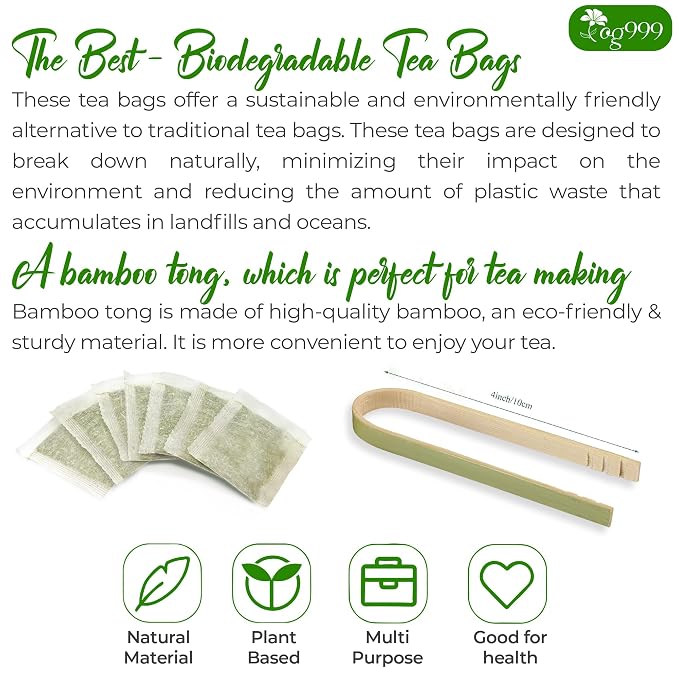 TOG999, Premium 120 Thyme Leaf Tea Bags, 100% Natural & Pure. Loose Leaf Thyme Herbal Tea. No Sugar, No Caffeine, No Gluten, Vegan.
