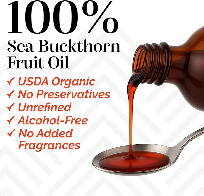 sibu Premium Himalayan Omega 7 Sea Buckthorn Fruit Oil, 4 oz