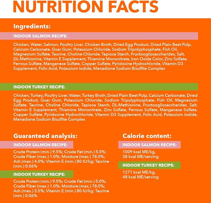 IAMS Perfect Portions Pate Wet Cat Food, Salmon & Turkey, 12 Count, 2-Pack | Grain-free, antioxidant Vitamin E for immunity, prebiotic fiber for digestion, snap-peel-serve 2.6 oz. twin-pack trays