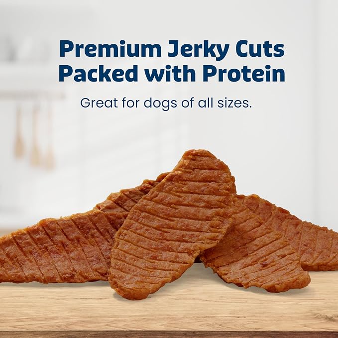 Blue Buffalo True Chews Premium Jerky Cuts Chicken Dog Treats, 22 oz | Real Chicken First, Tender & Tasty, Made in the USA, No Artificial Preservatives