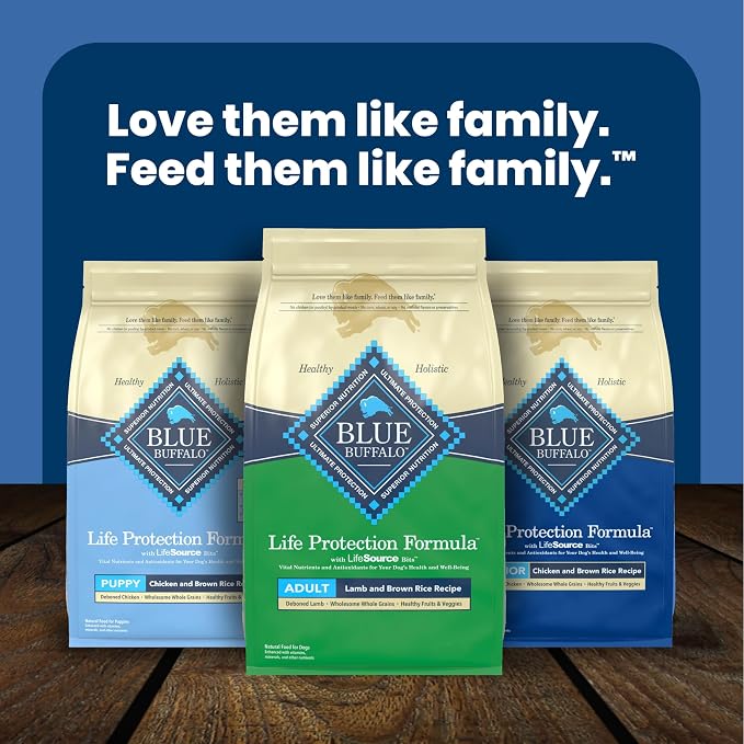Blue Buffalo Life Protection Formula Lamb Adult Dry Dog Food, 5 lb | Real Lamb #1 Ingredient, Supports Immunity with Antioxidant-Rich LifeSource Bits, Promotes Healthy Muscle Development