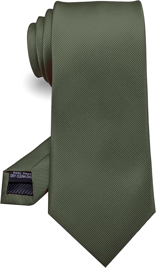 RBOCOTT Solid Color Tie Formal Necktie for Men