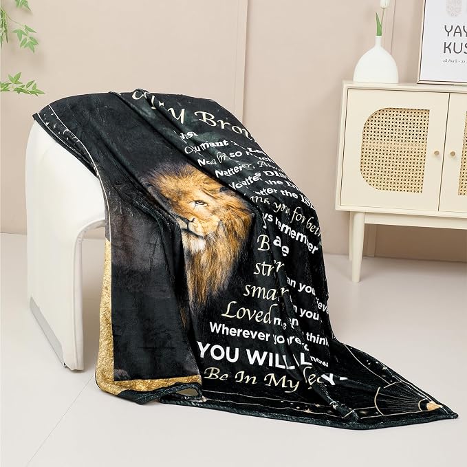Best Brother Gifts from Sister for Birthday, Big Brother Birthday Gifts for Brother Adult from Sister,Birthday Gifts for Brothers from Sisters, 60"x80" Blanket