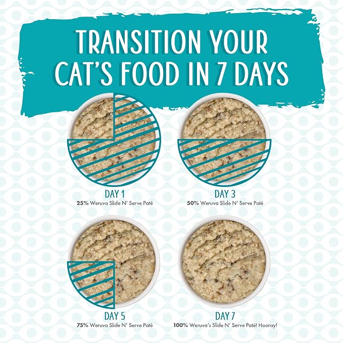 Weruva Wet Cat Food, The Slice is Right with Wild Caught Salmon Pate, 5.5oz Slide N Serve Pouch, Pack of 12