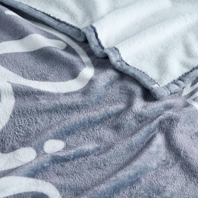 Grey Inspirational Healing Throw Blanket – Soft Flannel Fleece 50″×60″ – Get Well Soon Gifts for Women & Men – Sympathy, Thinking of You & Birthday Gift Blanket – All-Season Comfort and Warmth