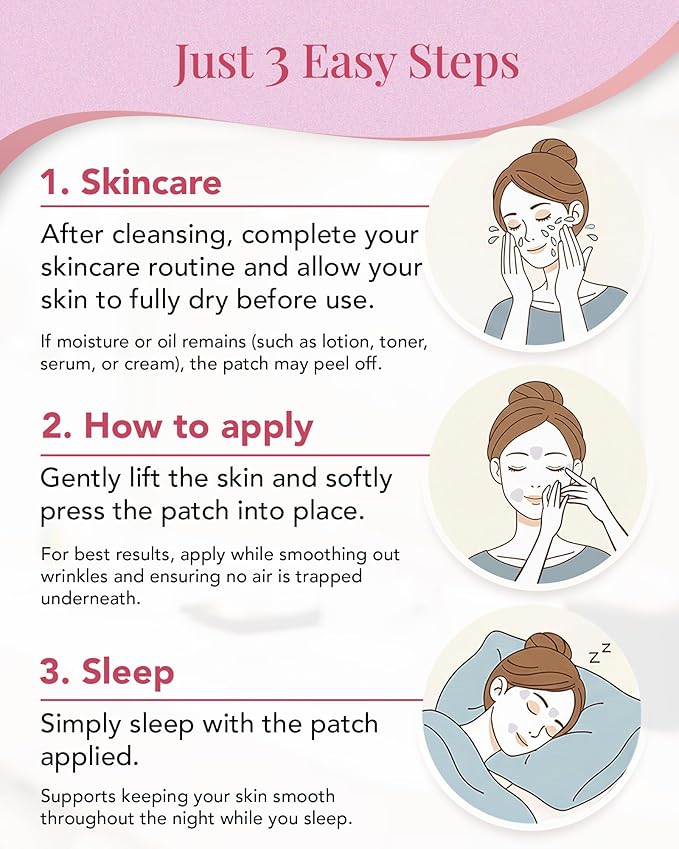 Anti Wrinkle Facial Patches & Smile Line Patches - Frown Line Patches,Face & Wrinkle Tape for Forehead Wrinkle/Dream Patches/TRIANGLE- Made in Japan