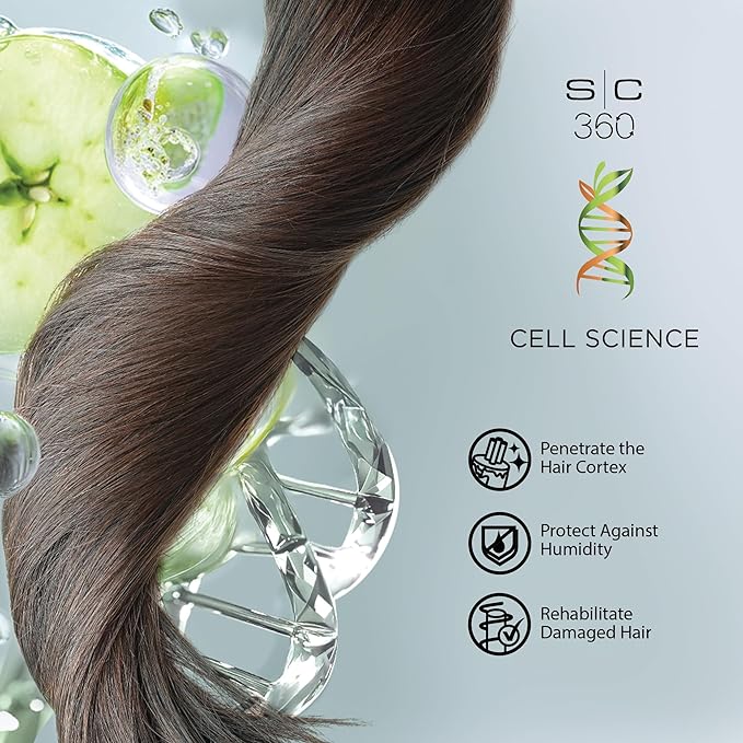 StyleCraft SC360 Cell Science Glow Cream & Shine Enhancing Hair Oil Duo Kit - Nourishing & Strengthening Hair Care with Apple Cell Extract, Jojoba, Grape Seed & Argan Oils - 2 x 100mL