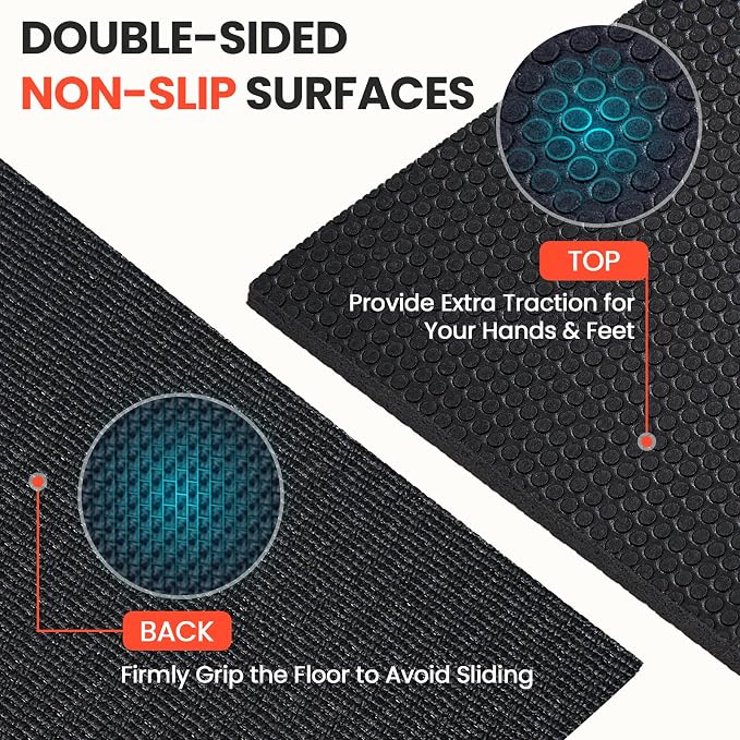 Stepwaver Extra Large Exercise Mat, 7'x5' 8'x6' 10'x6' (8mm) Extra Thick Workout Mats for Home Gym Flooring, Non-Slip, Ultra Durable, High-Density Gym Mat for Cardio,Yoga, Jump Rope, MMA, Weights