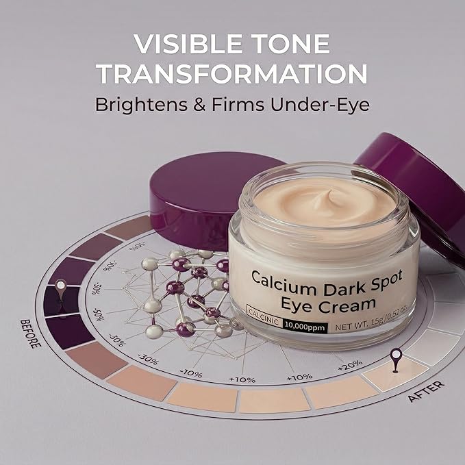 Calcium Dark Spot Eye Cream 2 Pack | Anti-Aging Eye Cream for Dark Circles, Sagging and Elasticity
