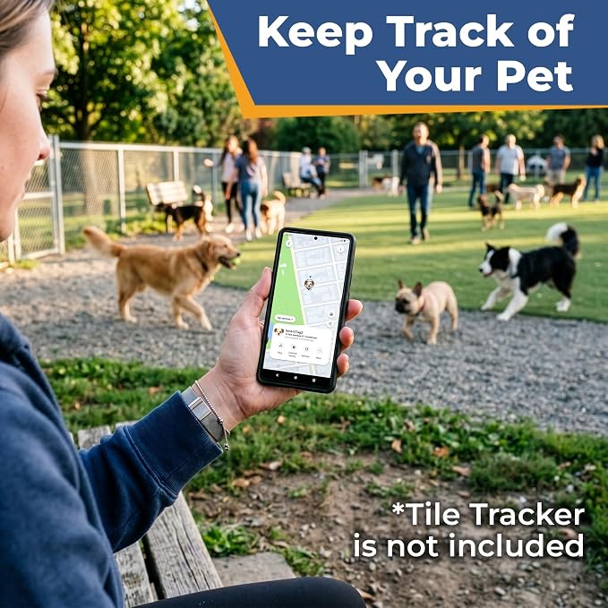 GoTags Dog Collar Holder for SmartTag2 Tracker, Personalized Tag Case for Dog Collar, Up to 4 Lines of Text, Slide On Nameplate for GPS Samsung Tracker, Compatible with Android (SmartTag2, Small)