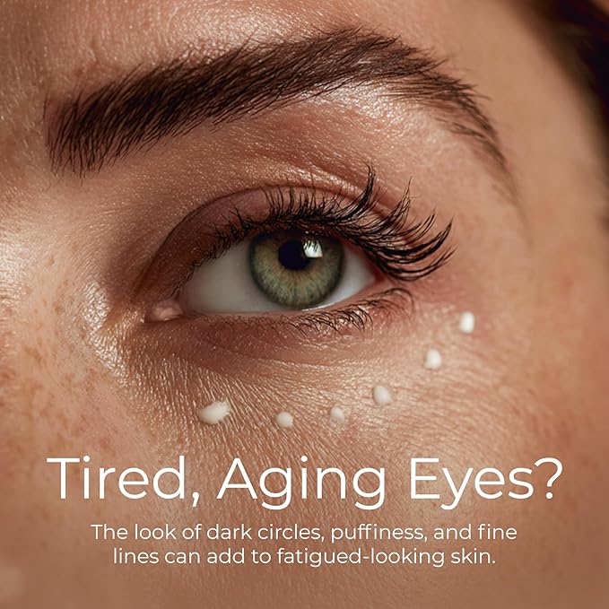 Tree To Tub Retinol Under Eye Cream for Dark Circles, Puffiness, Wrinkles, Bags Under Eyes - Sensitive Skin Night Eye Moisturizer for Women & Men w/Hyaluronic Acid, Organic Green Tea, Natural Ginseng