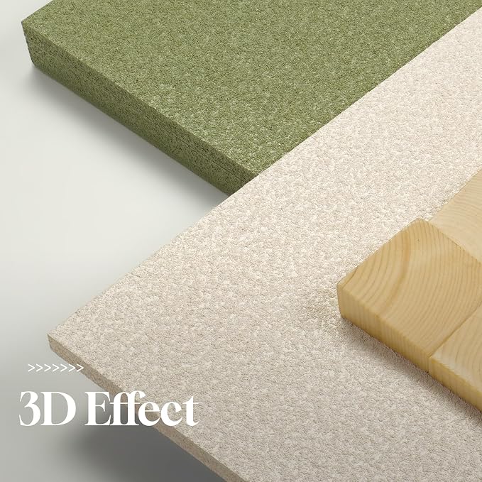 Cuspin Large 3D Wood Green Wall Art for Living Room, Modern Minimalist Sage Green Textured Wall Decor, Abstract Geometric Natural Wooden Block Artwork for Bedroom Dining Room Hallway Home Office