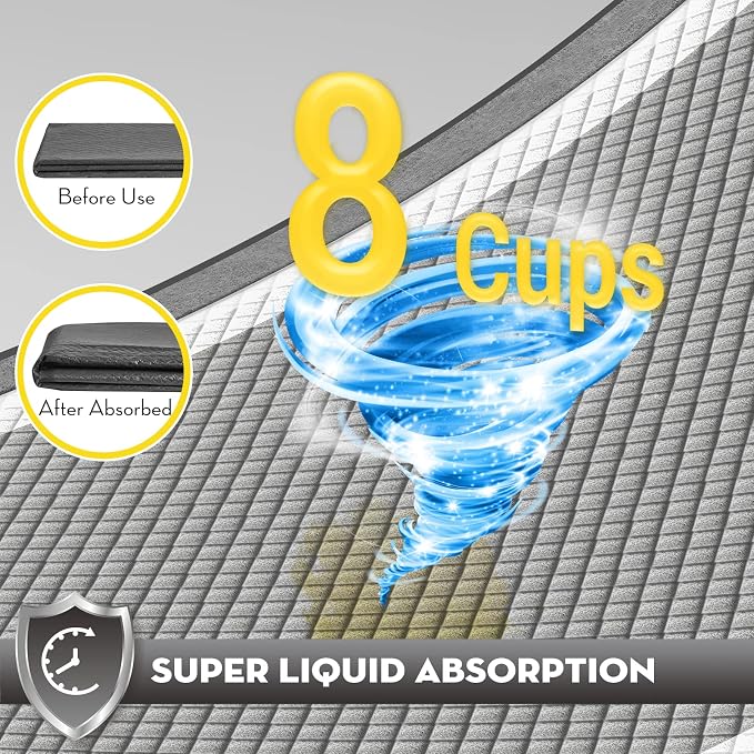 CROCI Charcoal Pee Pads for Dogs Odor Control Leak Proof Large 28x34in 40Ct | Super Absorbent Puppy Pads with Adhesive Tabs, Heavy Duty, Dog Potty Training, Quick-Dry Surface, Disposable