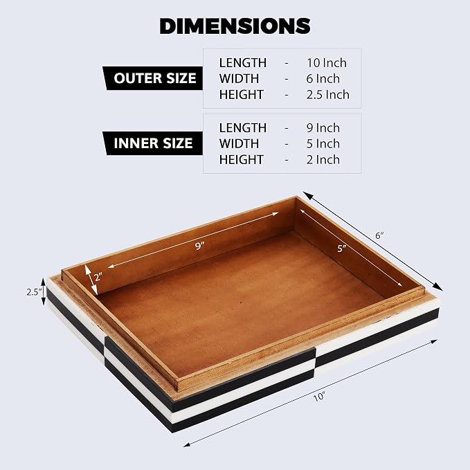 Handicrafts Home Decorative Box 8x6 – Photo Storage Box, Jewelry Organizer, Modern Decorative Storage Box with Lid, Bohemian Table Décor, Vintage Keepsake Box for Shelf or Coffee Table Décor